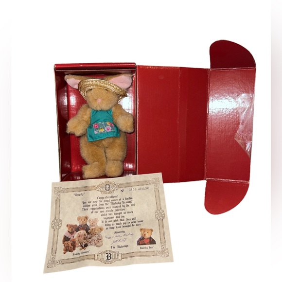 Vtg Commonwealth Toys  Bialosky Treasury Rugby Bunny Ltd Edition #3439 - Picture 1 of 3